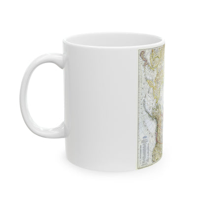 Top Of The World (1949) (Map) White Coffee Mug-The Sticker Space