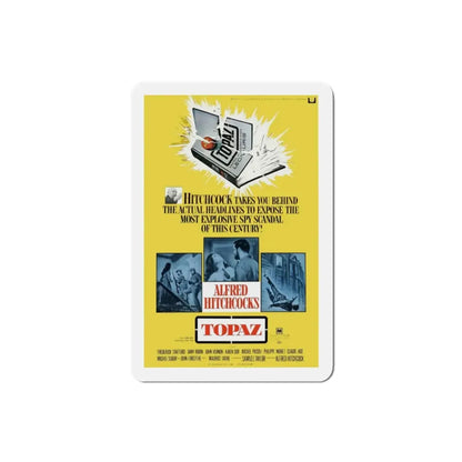 Topaz 1969 Movie Poster Refrigerator Magnet 2 Inch - The Sticker Space