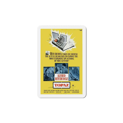 Topaz 1969 Movie Poster Refrigerator Magnet 6 Inch - The Sticker Space