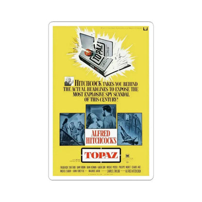 Topaz 1969 Movie Poster - STICKER Vinyl Kiss-Cut Decal 3 Inch White - The Sticker Space