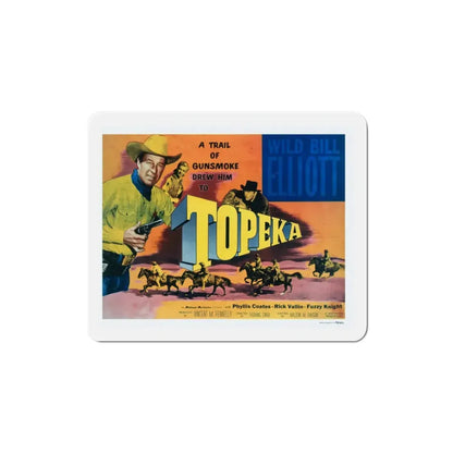Topeka 1953 Movie Poster Refrigerator Magnet 3 Inch - The Sticker Space