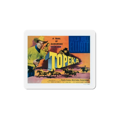 Topeka 1953 Movie Poster Refrigerator Magnet 4 Inch - The Sticker Space