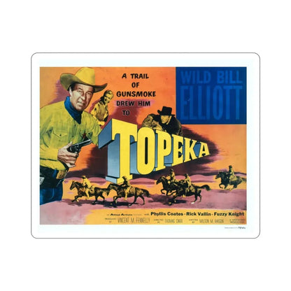 Topeka 1953 Movie Poster STICKER Vinyl Die-Cut Decal 3 Inch - The Sticker Space