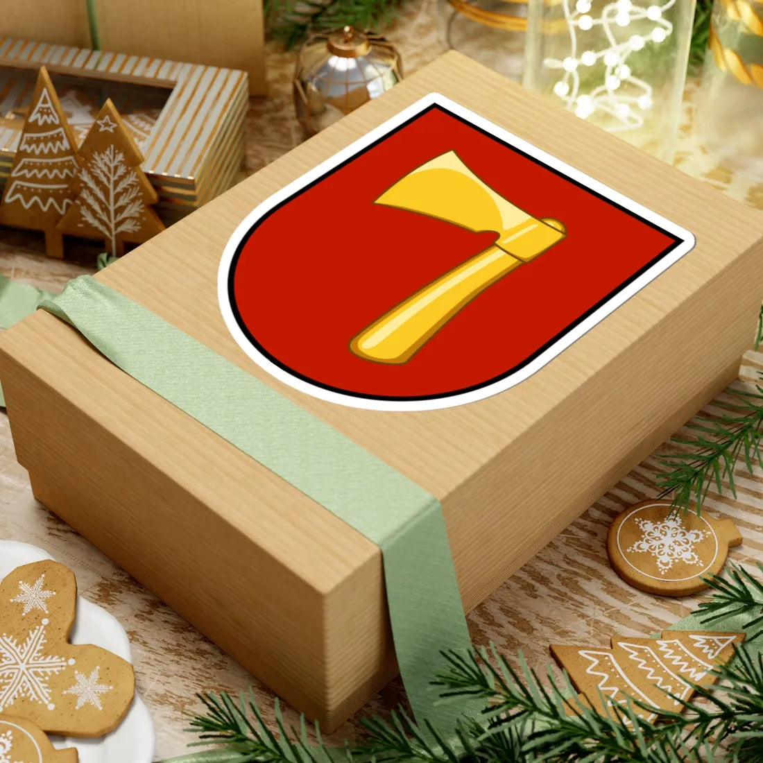 Toporiv coat of arms escutcheon (Ukraine) (Coat of Arms) STICKER Vinyl Kiss-Cut Decal - The Sticker Space