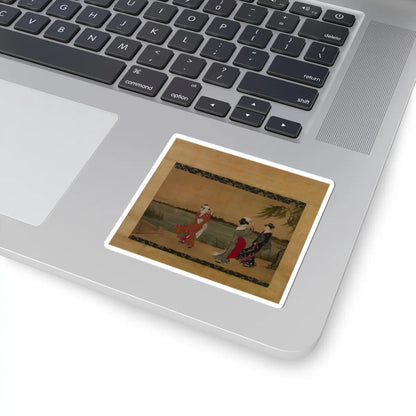 Torii Kiyonaga - Three Women on a Riverbank - early 19th century - STICKER Vinyl Kiss-Cut Decal