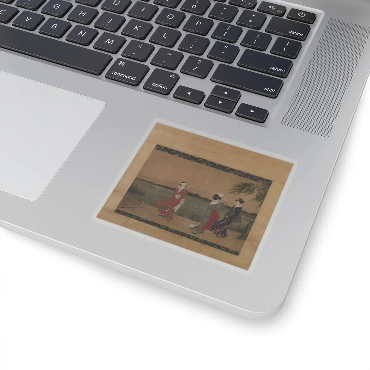 Torii Kiyonaga - Three Women on a Riverbank - early 19th century - STICKER Vinyl Kiss-Cut Decal
