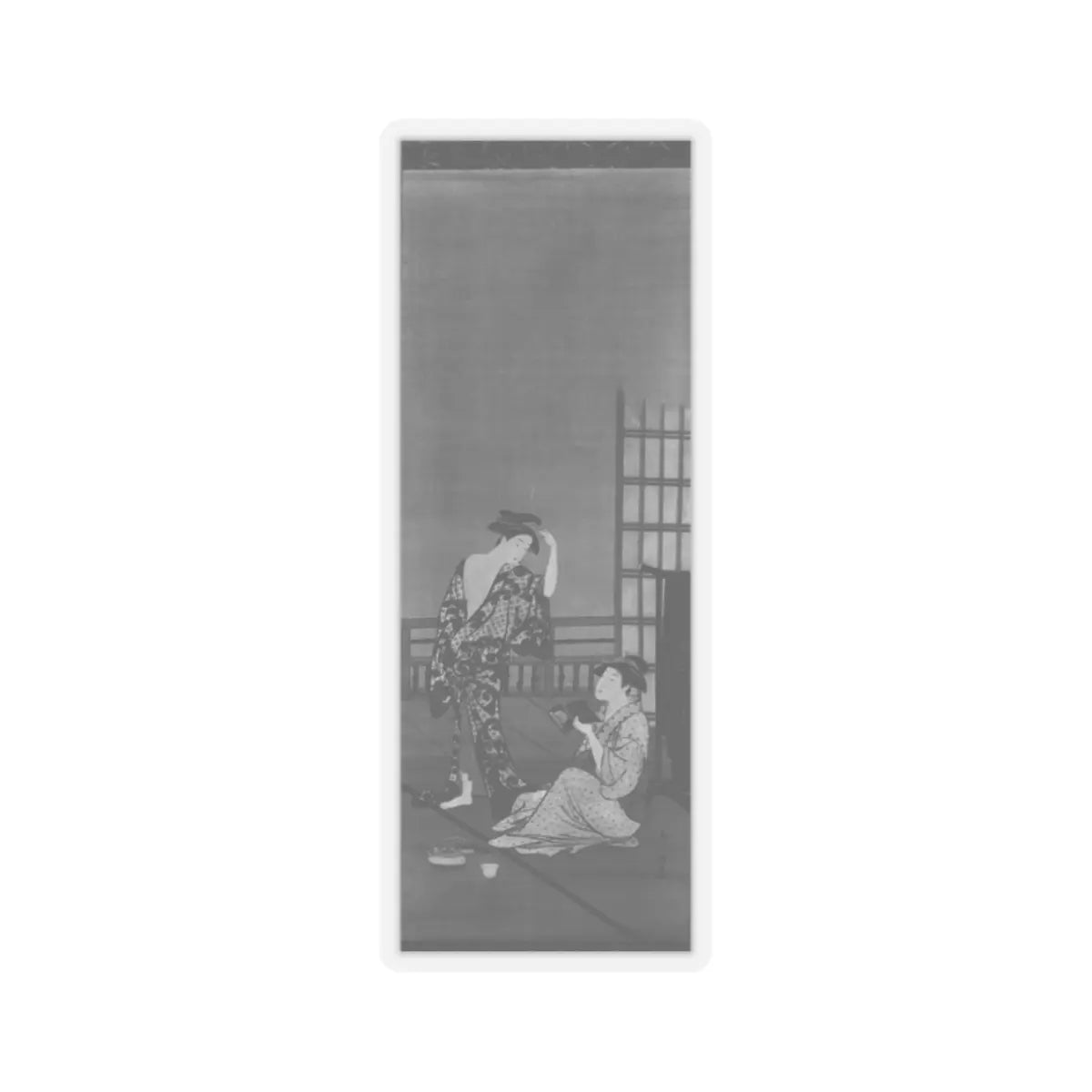Torii Kiyonaga - Two Beauties after the Bath - 18th century - STICKER Vinyl Kiss-Cut Decal