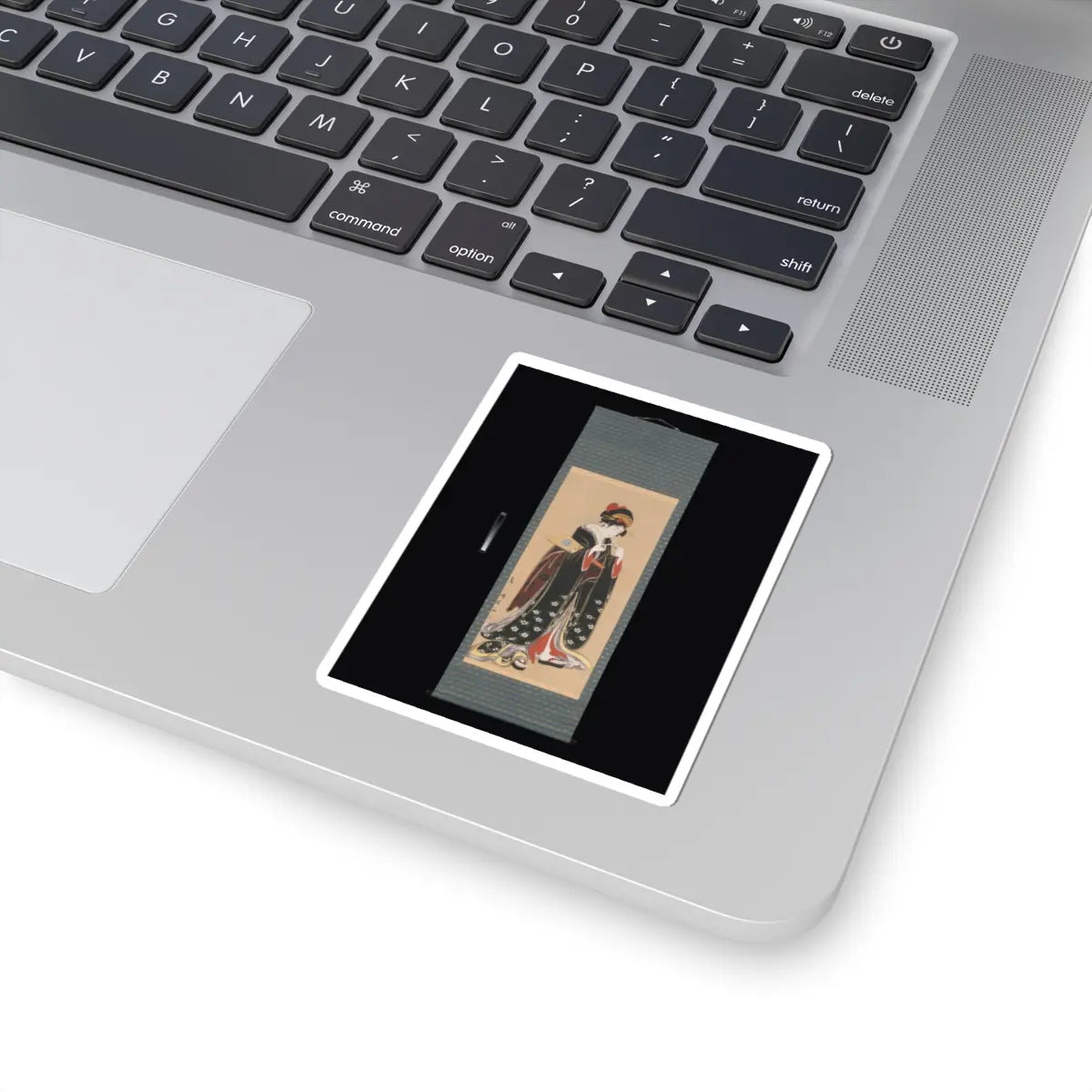 Torii Kiyotomo - Woman with Battledore and Shuttlecock - 1815–20 v2 - STICKER Vinyl Kiss-Cut Decal