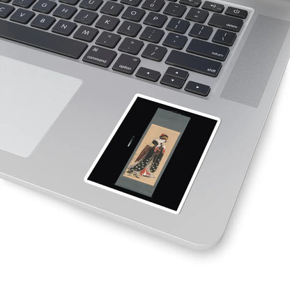 Torii Kiyotomo - Woman with Battledore and Shuttlecock - 1815–20 v2 - STICKER Vinyl Kiss-Cut Decal