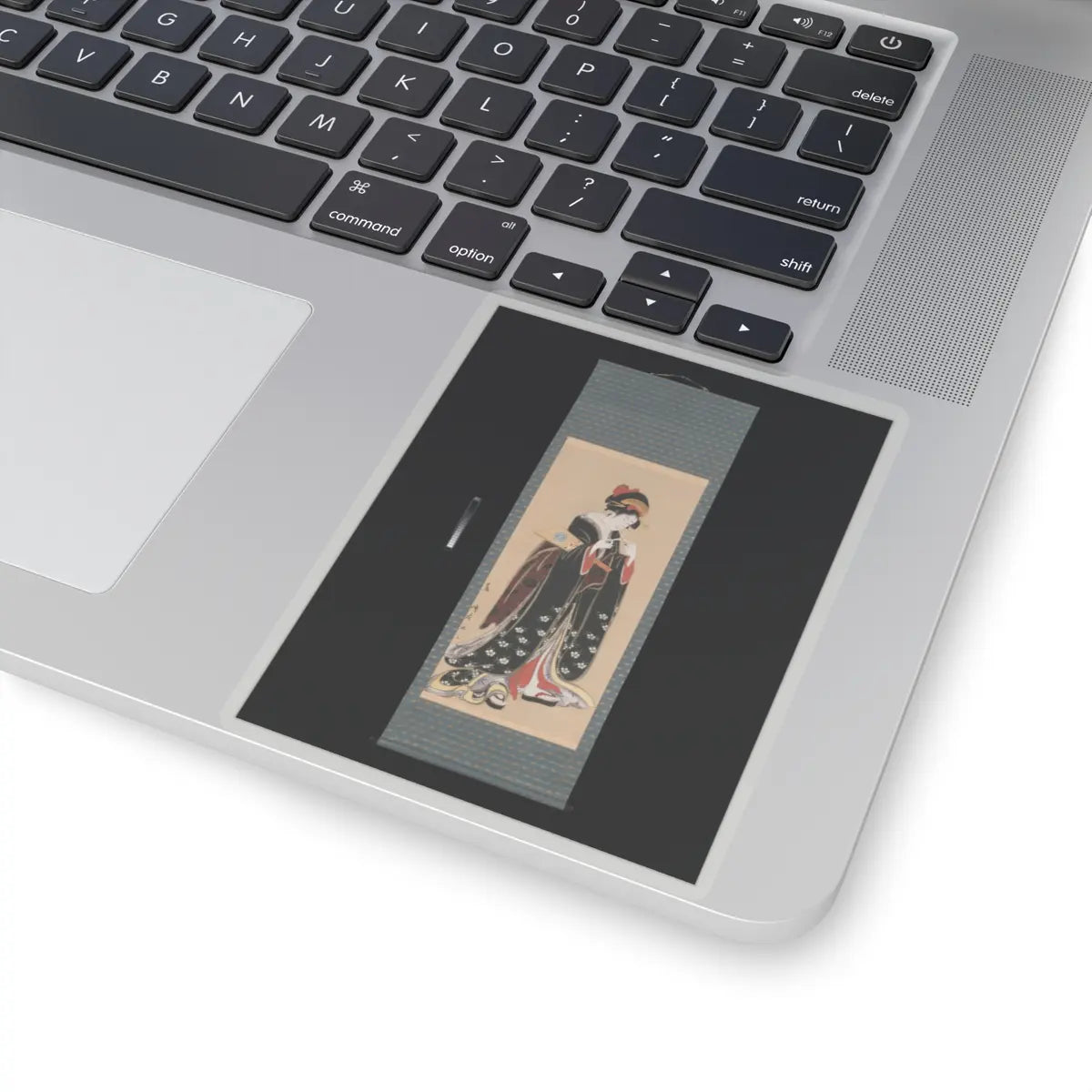 Torii Kiyotomo - Woman with Battledore and Shuttlecock - 1815–20 v2 - STICKER Vinyl Kiss-Cut Decal