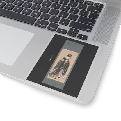 Torii Kiyotomo - Woman with Battledore and Shuttlecock - 1815–20 v2 - STICKER Vinyl Kiss-Cut Decal