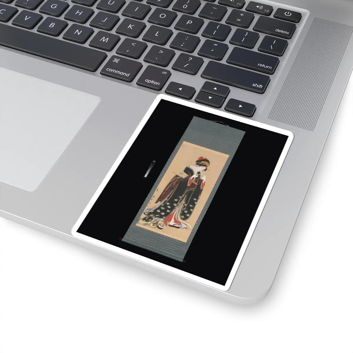 Torii Kiyotomo - Woman with Battledore and Shuttlecock - 1815–20 v2 - STICKER Vinyl Kiss-Cut Decal