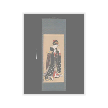 Torii Kiyotomo - Woman with Battledore and Shuttlecock - 1815–20 v2 - STICKER Vinyl Kiss-Cut Decal