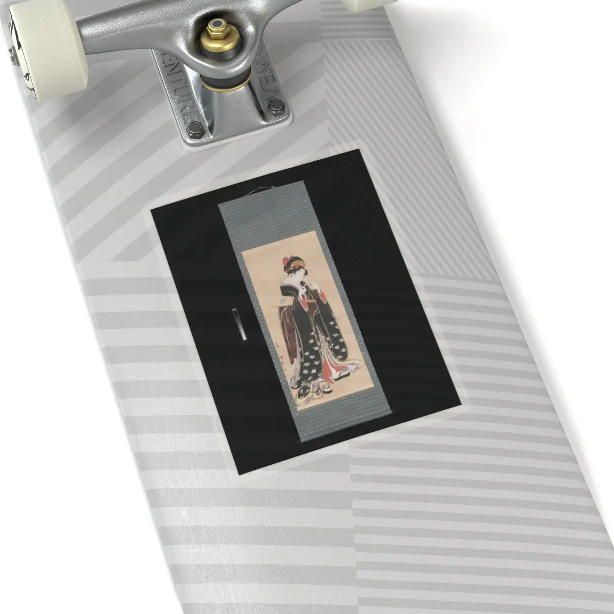 Torii Kiyotomo - Woman with Battledore and Shuttlecock - 1815–20 v2 - STICKER Vinyl Kiss-Cut Decal