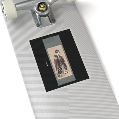 Torii Kiyotomo - Woman with Battledore and Shuttlecock - 1815–20 v2 - STICKER Vinyl Kiss-Cut Decal