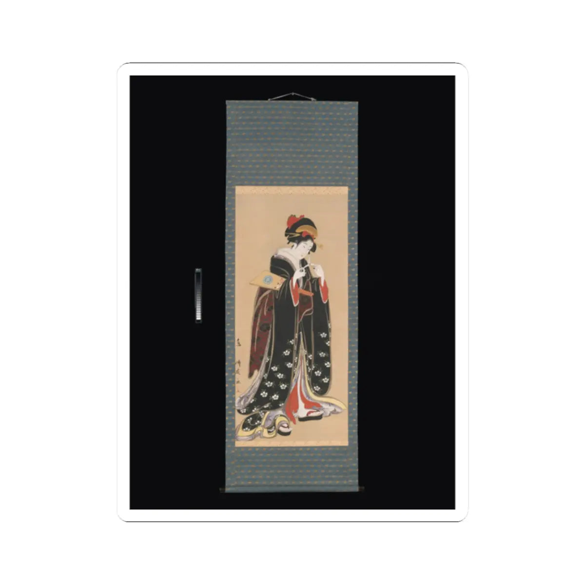 Torii Kiyotomo - Woman with Battledore and Shuttlecock - 1815–20 v2 - STICKER Vinyl Kiss-Cut Decal