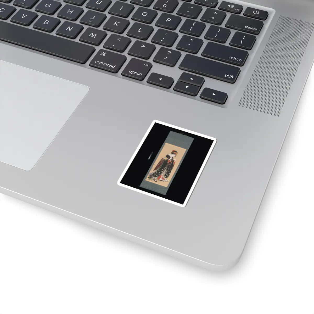 Torii Kiyotomo - Woman with Battledore and Shuttlecock - 1815–20 v2 - STICKER Vinyl Kiss-Cut Decal