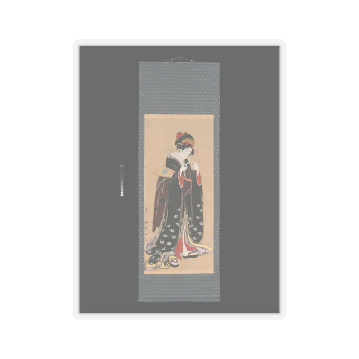 Torii Kiyotomo - Woman with Battledore and Shuttlecock - 1815–20 v2 - STICKER Vinyl Kiss-Cut Decal