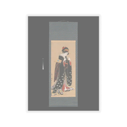 Torii Kiyotomo - Woman with Battledore and Shuttlecock - 1815–20 v2 - STICKER Vinyl Kiss-Cut Decal