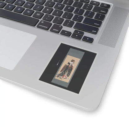 Torii Kiyotomo - Woman with Battledore and Shuttlecock - 1815–20 v2 - STICKER Vinyl Kiss-Cut Decal