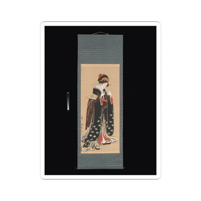 Torii Kiyotomo - Woman with Battledore and Shuttlecock - 1815–20 v2 - STICKER Vinyl Kiss-Cut Decal