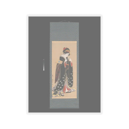 Torii Kiyotomo - Woman with Battledore and Shuttlecock - 1815–20 v2 - STICKER Vinyl Kiss-Cut Decal