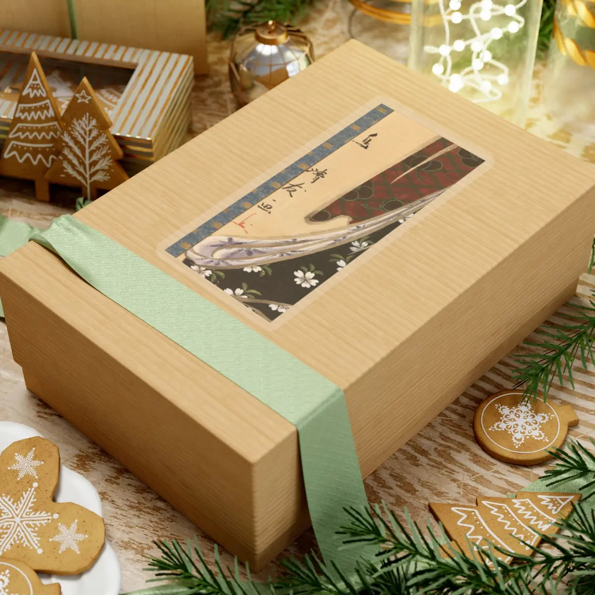 Torii Kiyotomo - Woman with Battledore and Shuttlecock - 1815–20 v3 - STICKER Vinyl Kiss-Cut Decal