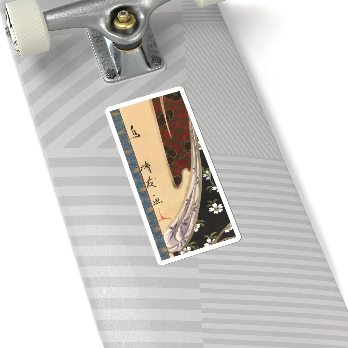 Torii Kiyotomo - Woman with Battledore and Shuttlecock - 1815–20 v3 - STICKER Vinyl Kiss-Cut Decal