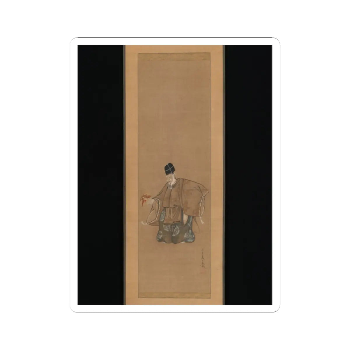 Toriyama Sekien - The Auspicious Noh Dance Okina - ca. 1790–95 v2 - STICKER Vinyl Kiss-Cut Decal