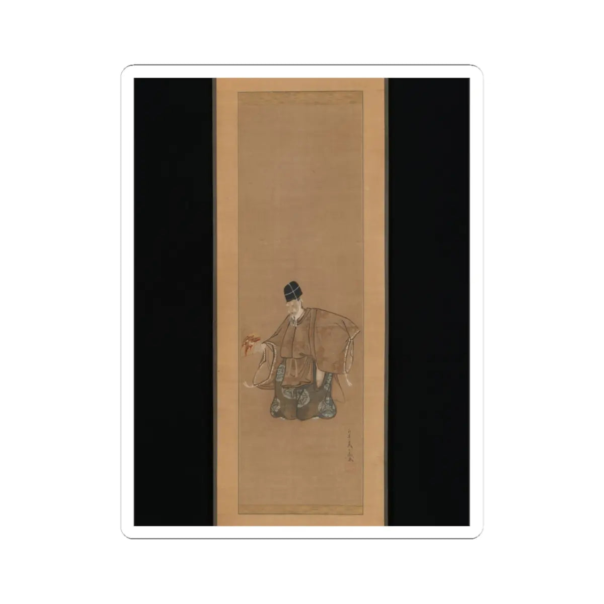 Toriyama Sekien - The Auspicious Noh Dance Okina - ca. 1790–95 v2 - STICKER Vinyl Kiss-Cut Decal
