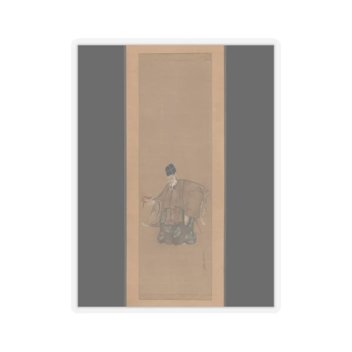 Toriyama Sekien - The Auspicious Noh Dance Okina - ca. 1790–95 v2 - STICKER Vinyl Kiss-Cut Decal