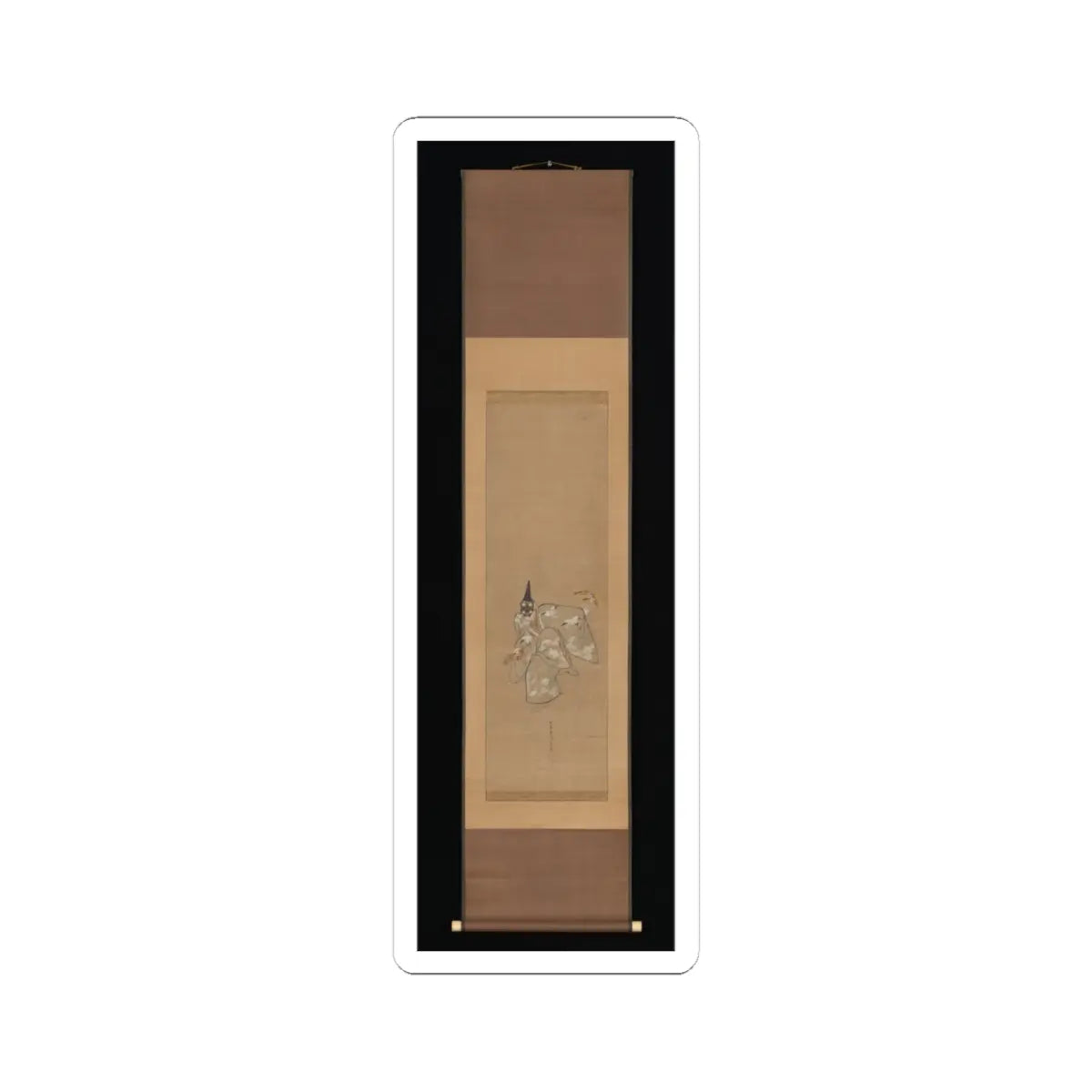 Toriyama Sekien - The Auspicious Noh Dance Okina - ca. 1790–95 v6 - STICKER Vinyl Kiss-Cut Decal
