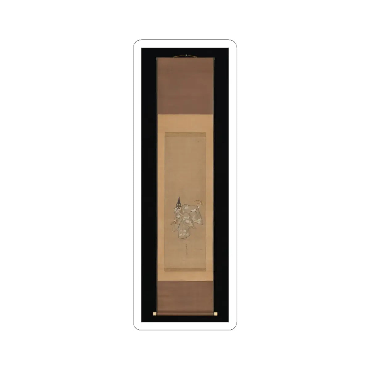 Toriyama Sekien - The Auspicious Noh Dance Okina - ca. 1790–95 v6 - STICKER Vinyl Kiss-Cut Decal