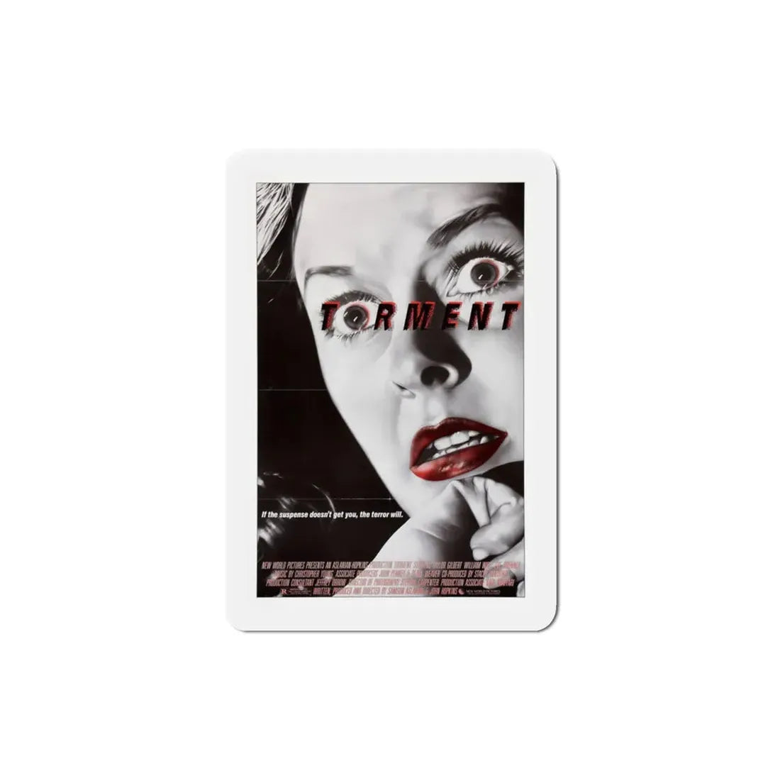 Torment 1986 Movie Poster Refrigerator Magnet 3 Inch - The Sticker Space