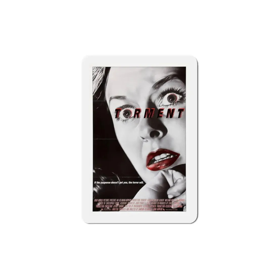 Torment 1986 Movie Poster Refrigerator Magnet 4 Inch - The Sticker Space