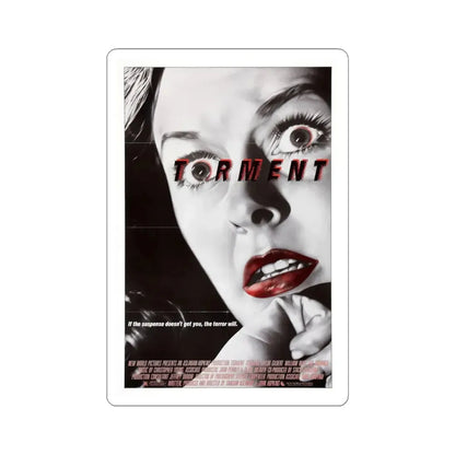 Torment 1986 Movie Poster - STICKER Vinyl Kiss-Cut Decal 4 Inch White - The Sticker Space