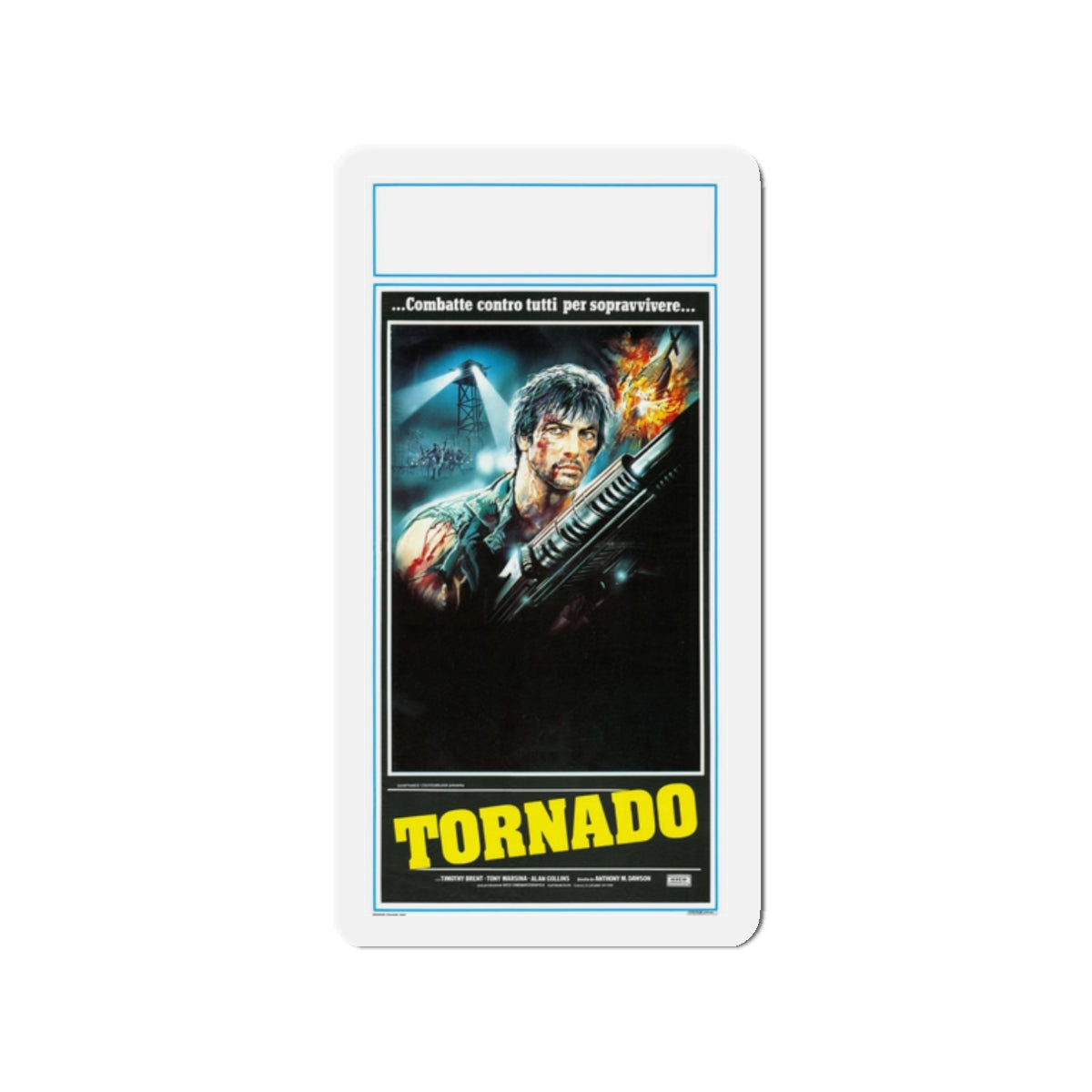 TORNADO (THE LAST BLOOD) 1983 Movie Poster - Refrigerator Magnet-2 Inch-The Sticker Space