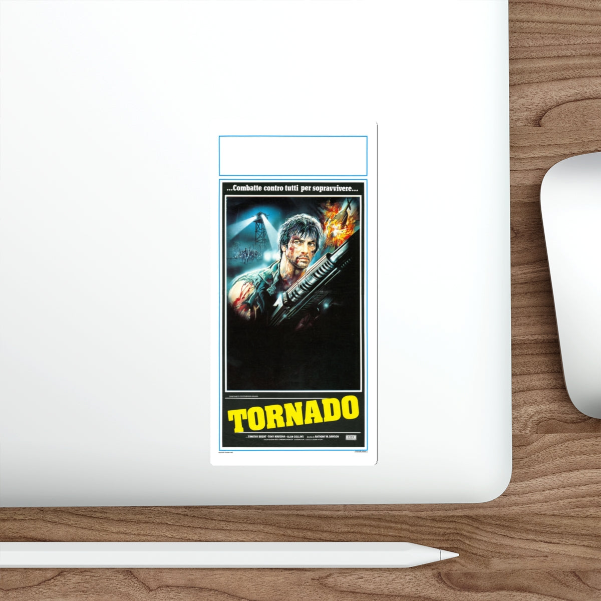 TORNADO (THE LAST BLOOD) 1983 Movie Poster STICKER Vinyl Die-Cut Decal-The Sticker Space