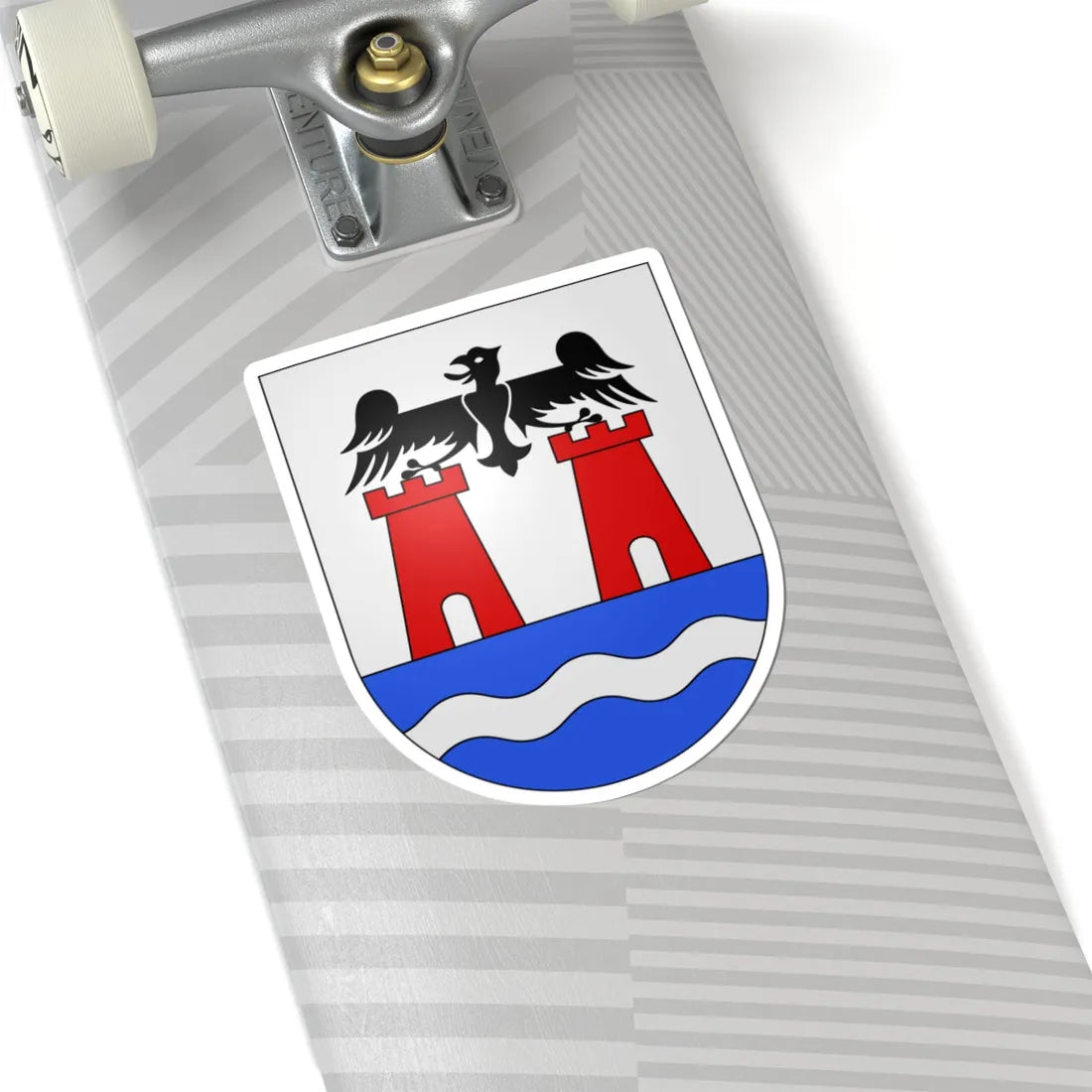 Torricella-Taverne-coat of arms (Switzerland) (Coat of Arms) STICKER Vinyl Kiss-Cut Decal - The Sticker Space