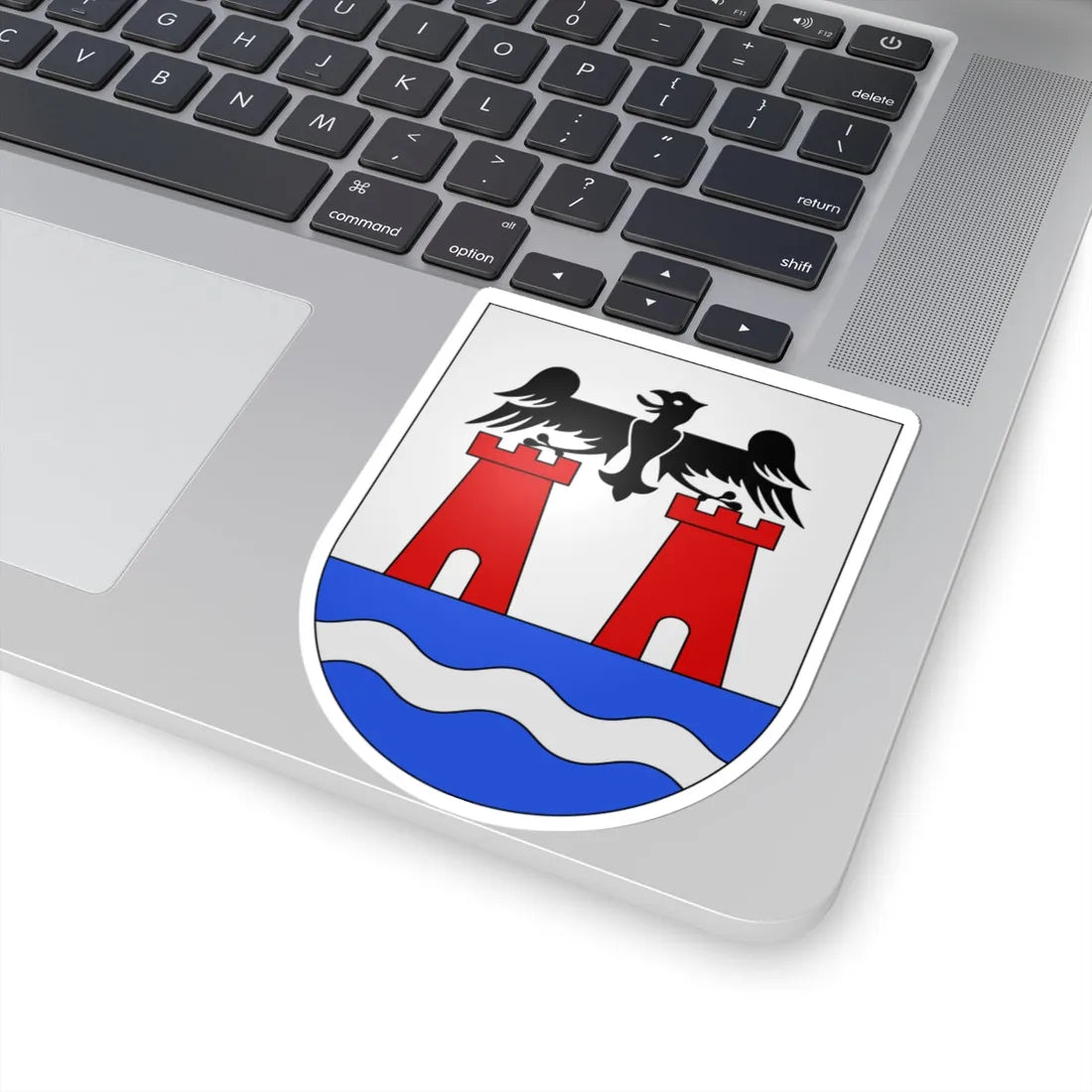 Torricella-Taverne-coat of arms (Switzerland) (Coat of Arms) STICKER Vinyl Kiss-Cut Decal - The Sticker Space