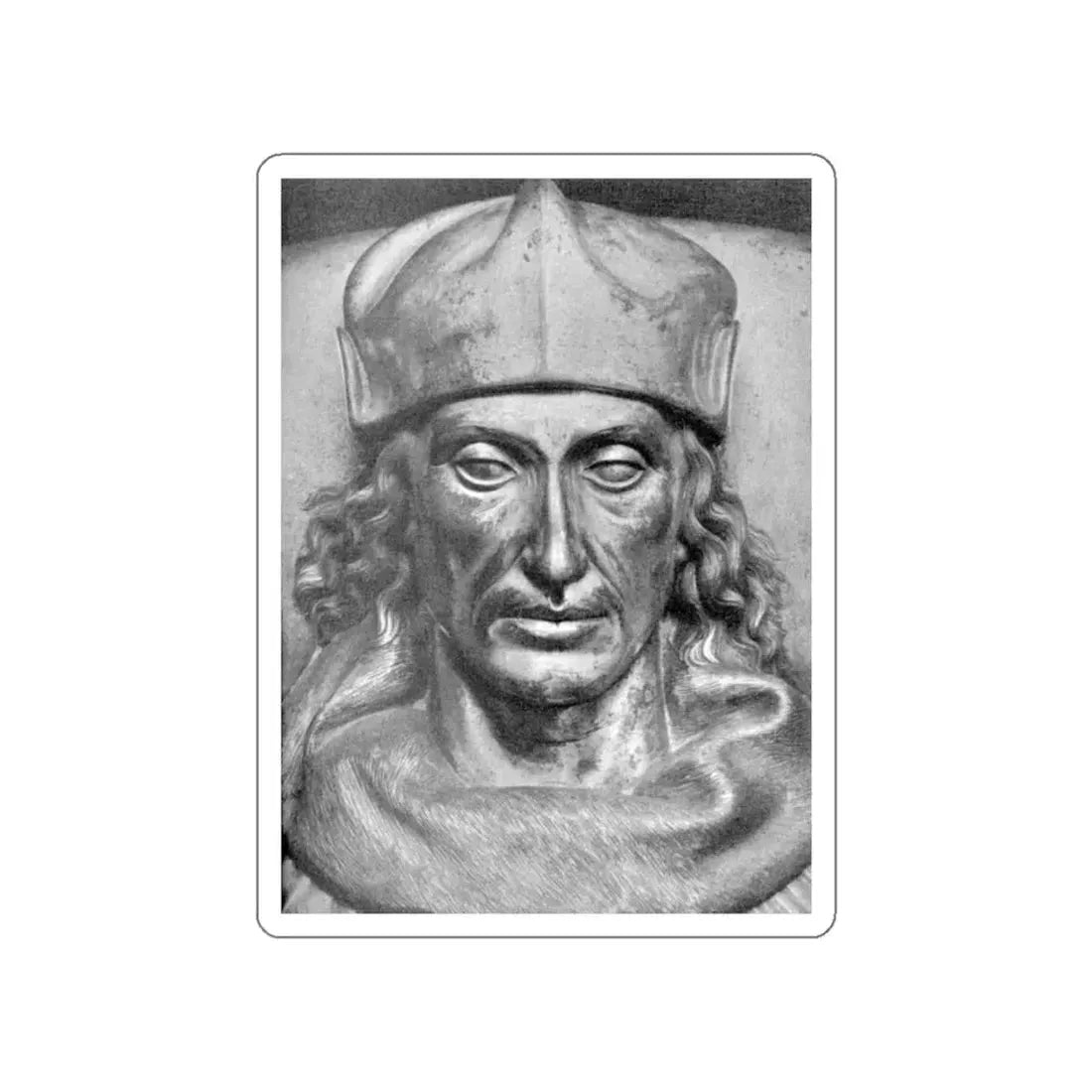 TORRIGIANO, Pietro - Monument to Henry VII (detail) (Artwork) STICKER Vinyl Die-Cut Decal White Die-Cut 6 Inch - The Sticker Space