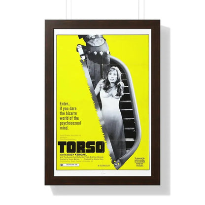 TORSO 1973 - Framed Movie Poster 16″ x 24″ Walnut - The Sticker Space