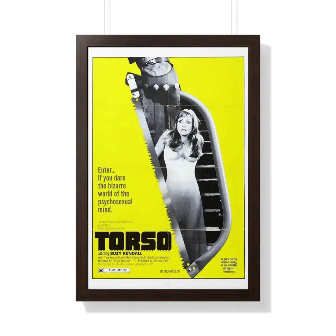 TORSO 1973 - Framed Movie Poster 20" x 30" Walnut - The Sticker Space