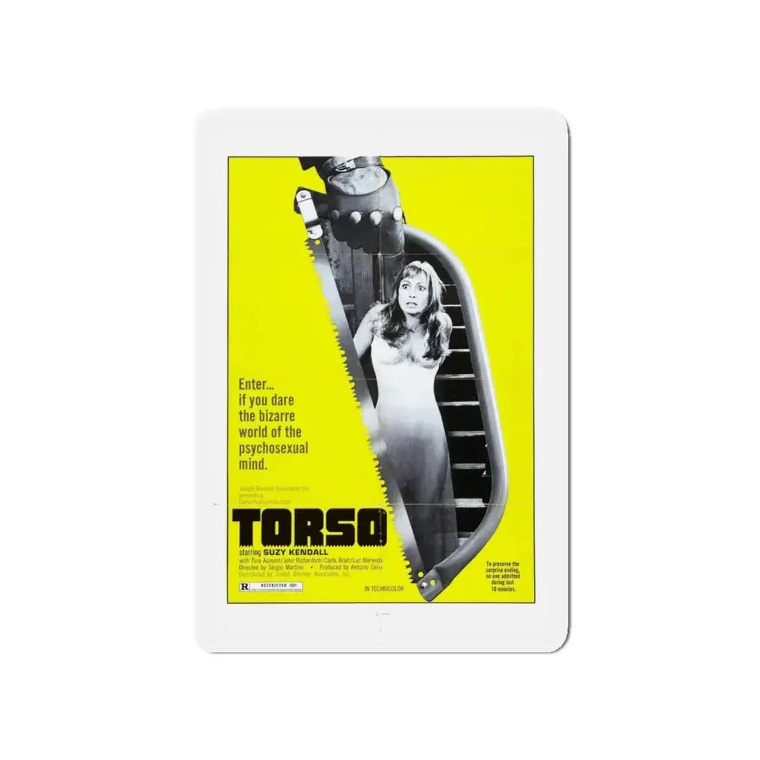 TORSO 1973 Movie Poster - Refrigerator Magnet 4 Inch Die-Cut - The Sticker Space