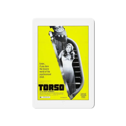 TORSO 1973 Movie Poster - Refrigerator Magnet 4 Inch Die-Cut - The Sticker Space