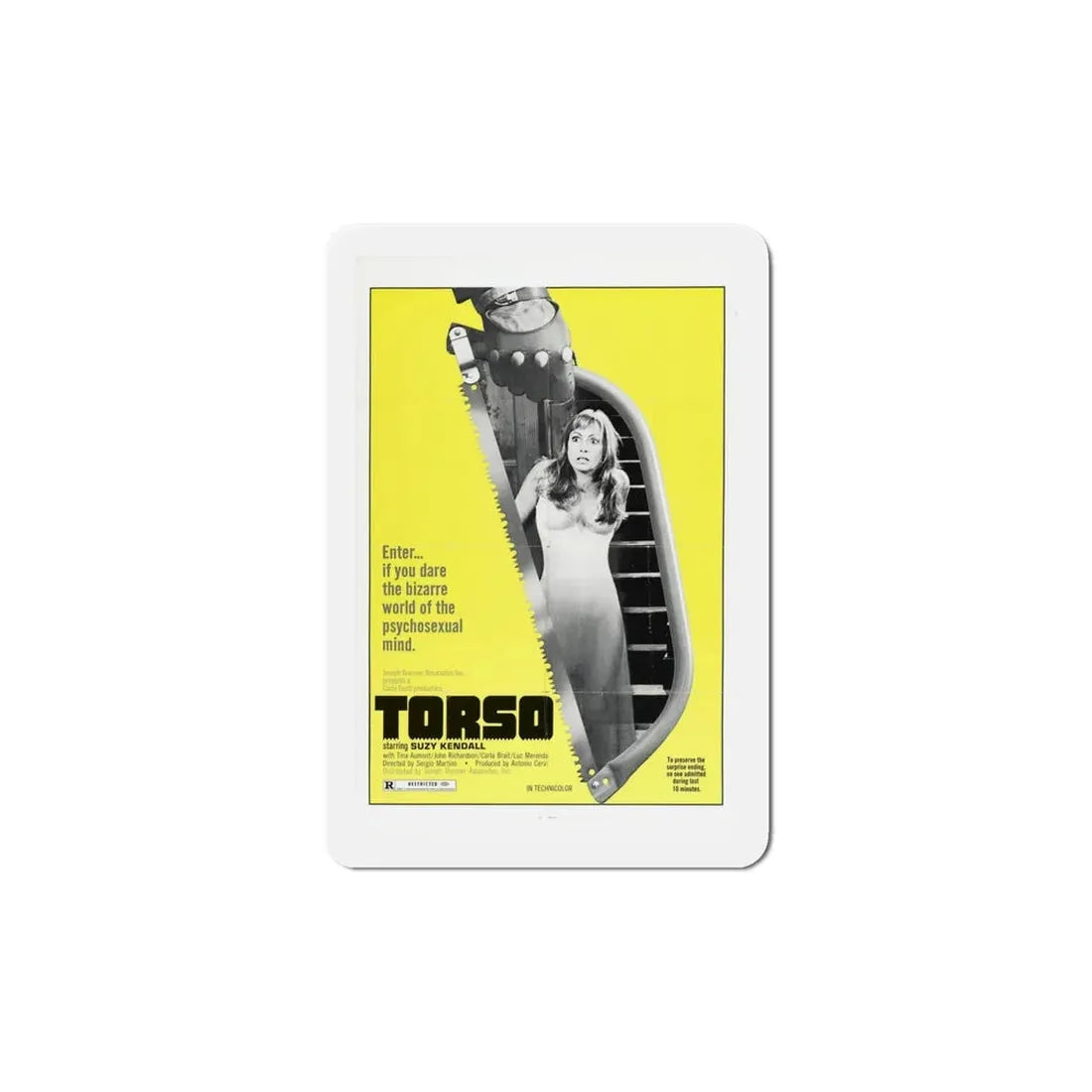 Torso 1973 Movie Poster Refrigerator Magnet 6 Inch - The Sticker Space