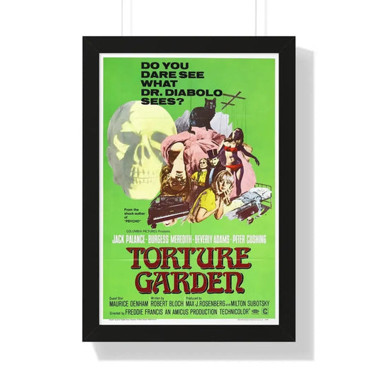 TORTURE GARDEN 1967 - Framed Movie Poster 16″ x 24″ Black - The Sticker Space