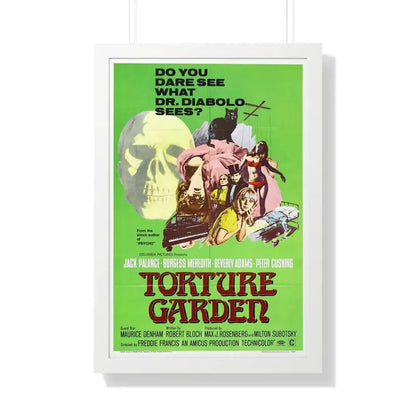 TORTURE GARDEN 1967 - Framed Movie Poster 20" x 30" White - The Sticker Space