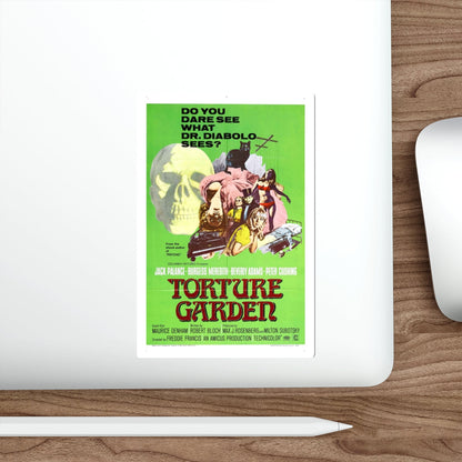 TORTURE GARDEN 1967 Movie Poster STICKER Vinyl Die-Cut Decal-The Sticker Space