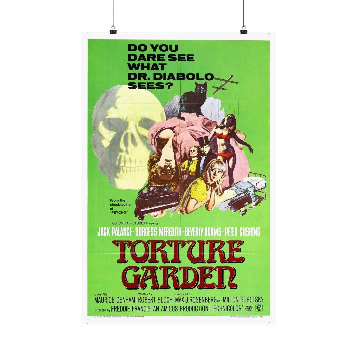 TORTURE GARDEN 1967 - Paper Movie Poster-20″ x 30″-The Sticker Space